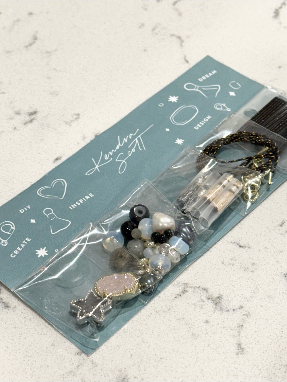 Kendra Scott Jae Star Ellie Mixed Metal Neutral Mix Iridescent Bracelet DIY Set